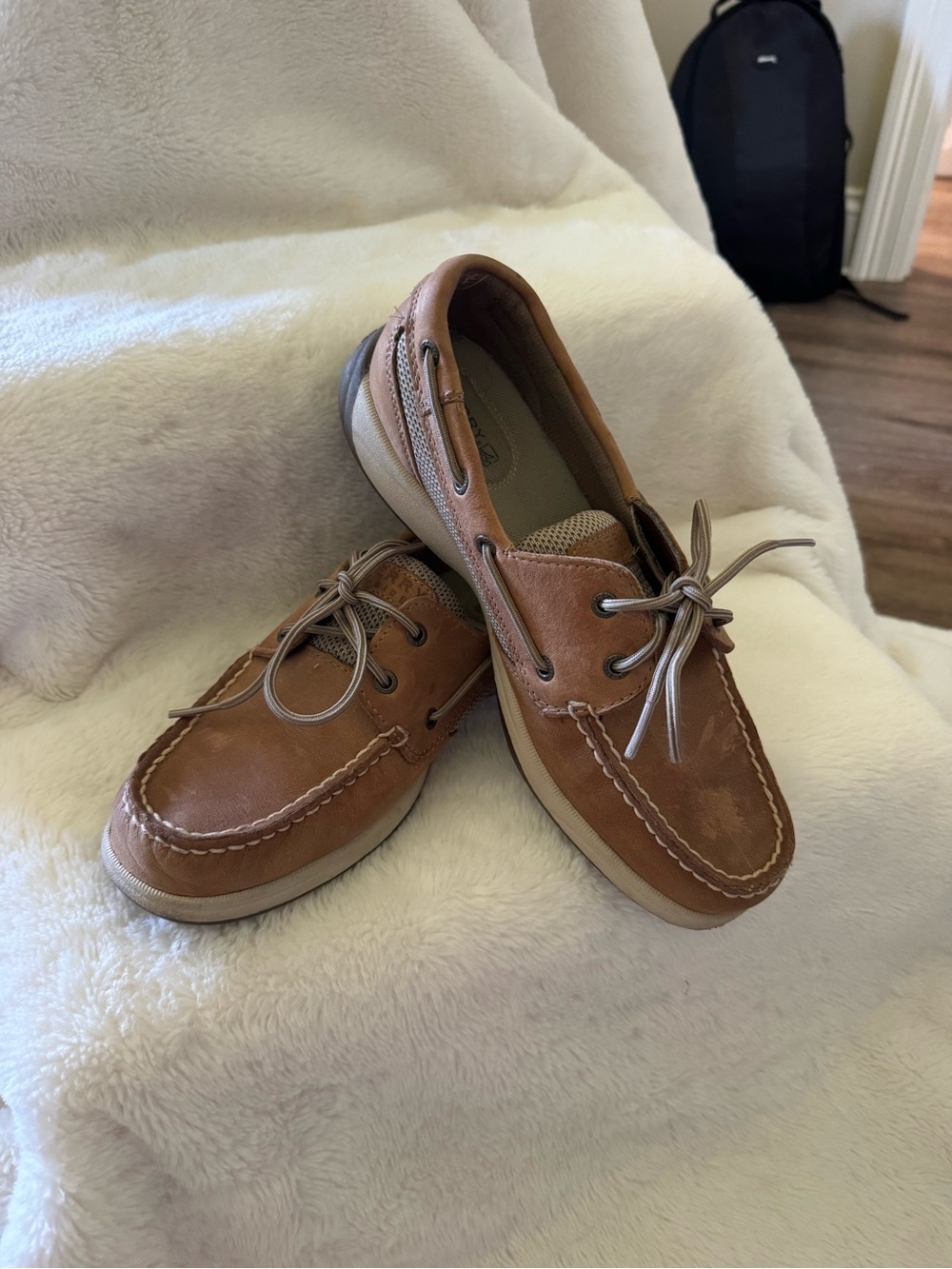 Sperry Tan Leather Classic Boat Shoes